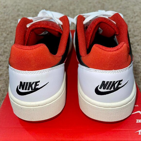 Nike Men’s Full Force Low Sneaker Shoes White Red FB1362-102, Size 9.5 (New) - Picture 10 of 16